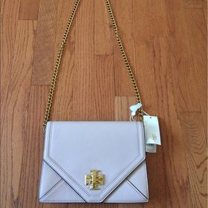 New Tory Burch Leather shoulder bag dusty pink NWT